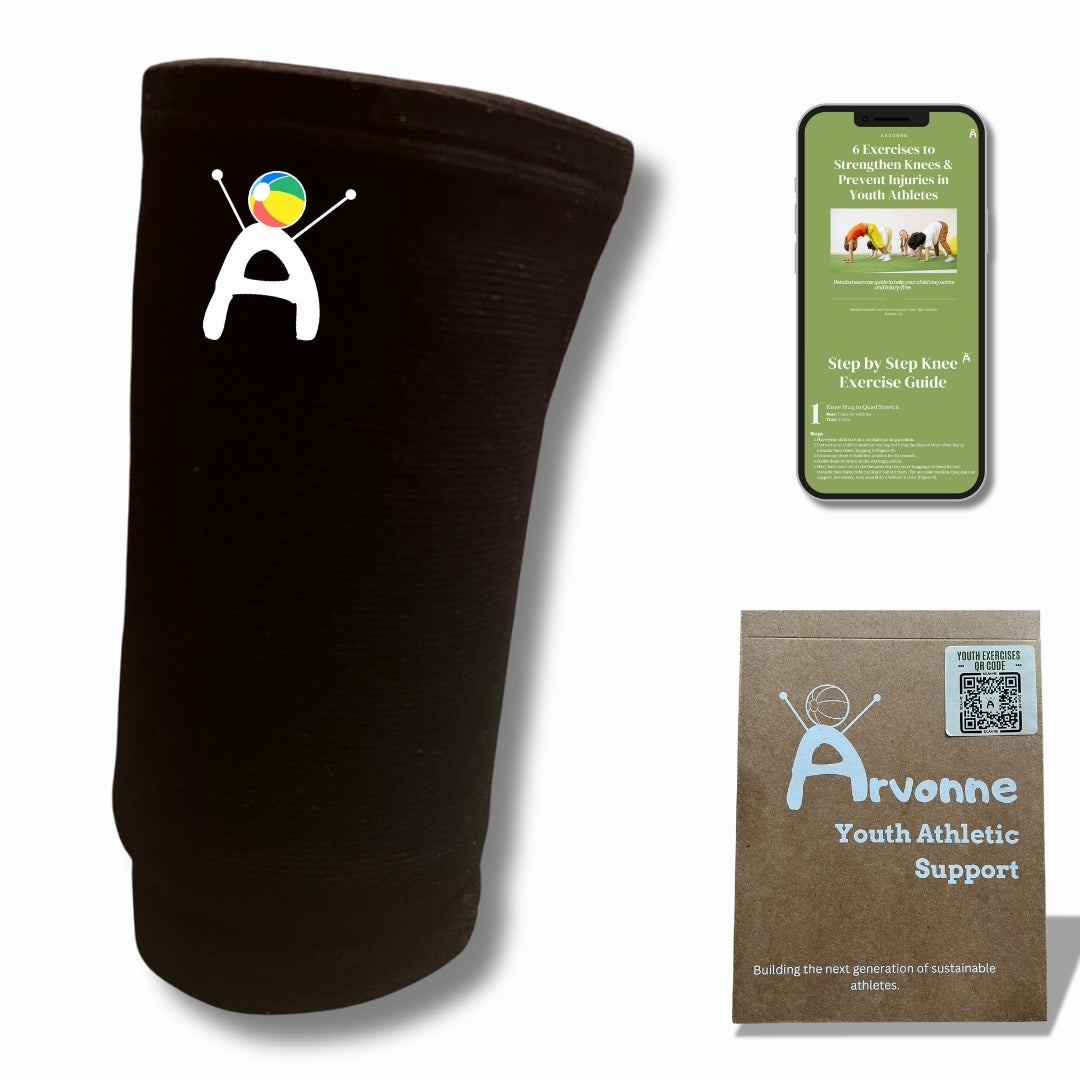 Arvonne Kids Knee Compression Sleeve (Black)