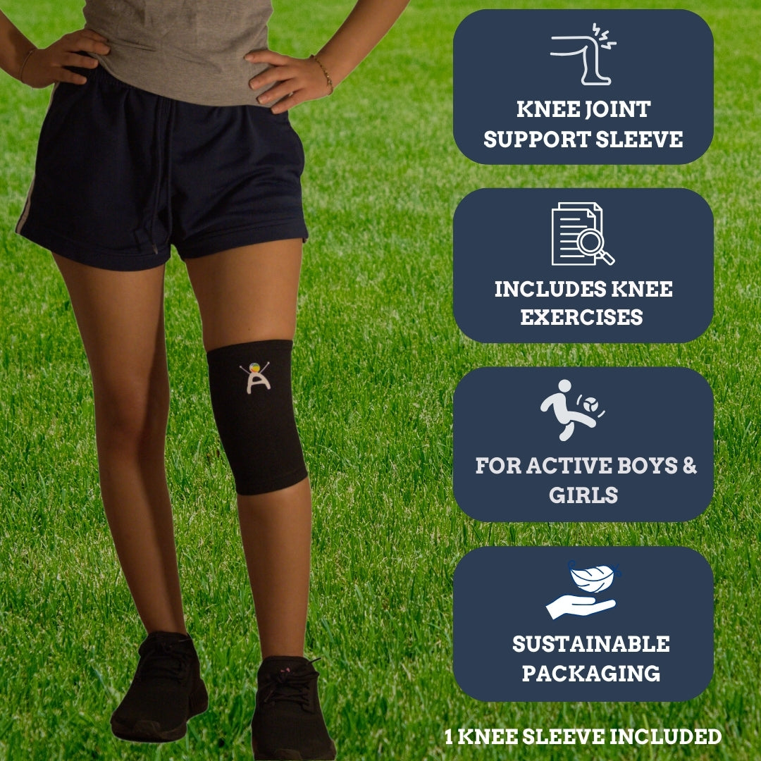 Arvonne Kids Knee Compression Sleeve (Black)