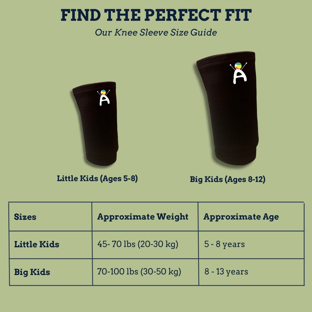 Arvonne Kids Knee Compression Sleeve (Black)