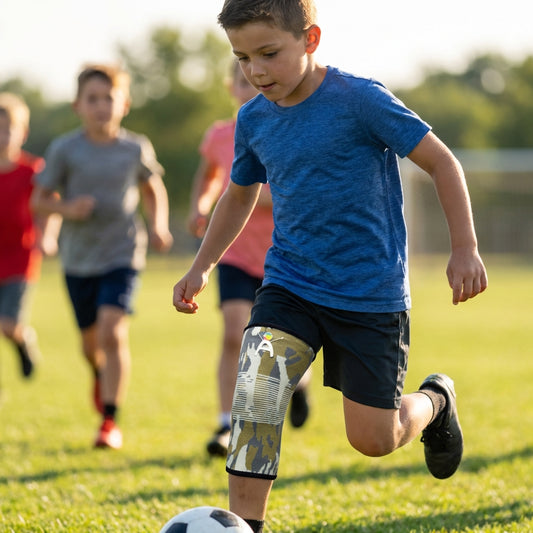 Arvonne Kids Knee Compression Sleeve (Green Camouflage)