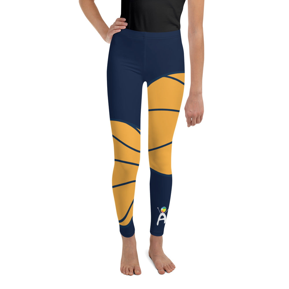 Navy Blue Basketball Big Kid's Sport Tights – Arvonne